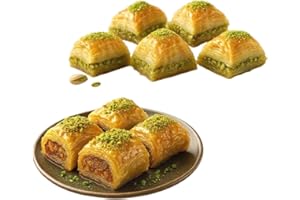 Andy Anand Chocolatier Sugar Free Baklava - Turkish Baklava Pastry With Nuts, Delicious Edible Gift Box with Pistachio, Walnut & Hazelnut, Gourmet Assorted Flavor Snack Box (26 Pcs, 8.8 Oz)