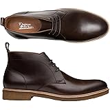 Dunross & Sons Mens Chukka Boots, Lace Up Boots with Ortholite Footbed for All Day Comfort, Casual Leather Boots for Men Fash