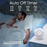 ibell Galaxy Projector Star Projector 360° Rotation Night Light with Timer view 5