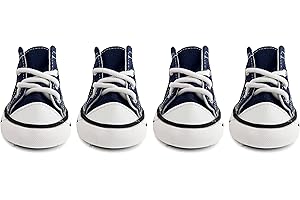 HPWFHPLF Dog Boots, Dog Shoes Sport Sneaker for Small Medium Large Dogs, Anti-Slip Paw Protectors for Hot Pavement (Size 8, Blue)