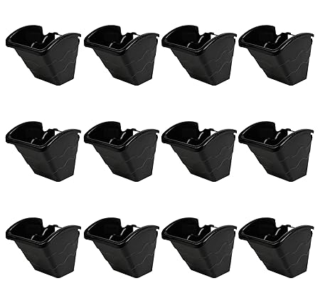 Green Gardenia Vertical Garden Wall Hanging Pot-Large - 12 Pieces