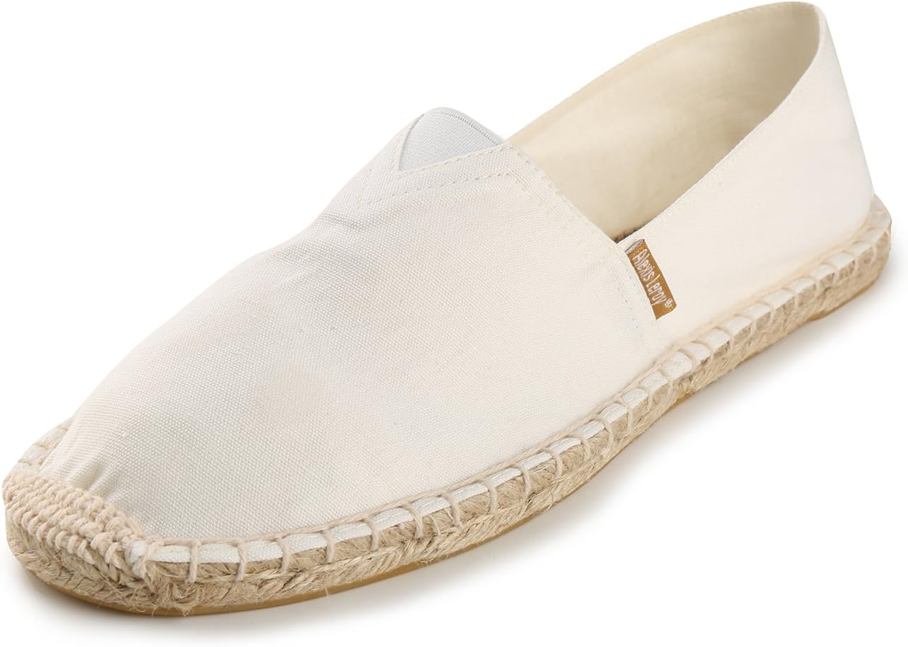 Alexis LeroyWomen's Flat Espadrilles Canvas Shoes Slip on Espadrilles