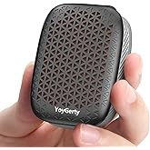 yoygerty 2026 Upgrade Wearable Bluetooth 5.4 Speaker, IPX7 Waterproof Clip-on Wireless Mini Portable Speakers, Built-in Mic, Hands-Free Music/Calls for Work/Cycling/Home/Party/Outdoor(Black)