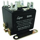 Supco SUPR Universal Potential Relay, 7A Load, 115 to 277V | Wire to Wire Design for HVAC/R Single Phase Compressors, Motors, and HVAC Equipment Control Applications