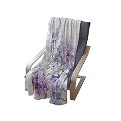 Ambesonne Lavender Throw Blanket, Pastel