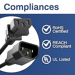 UNC 4.5ft PDU Power Cable IEC C13 to IEC