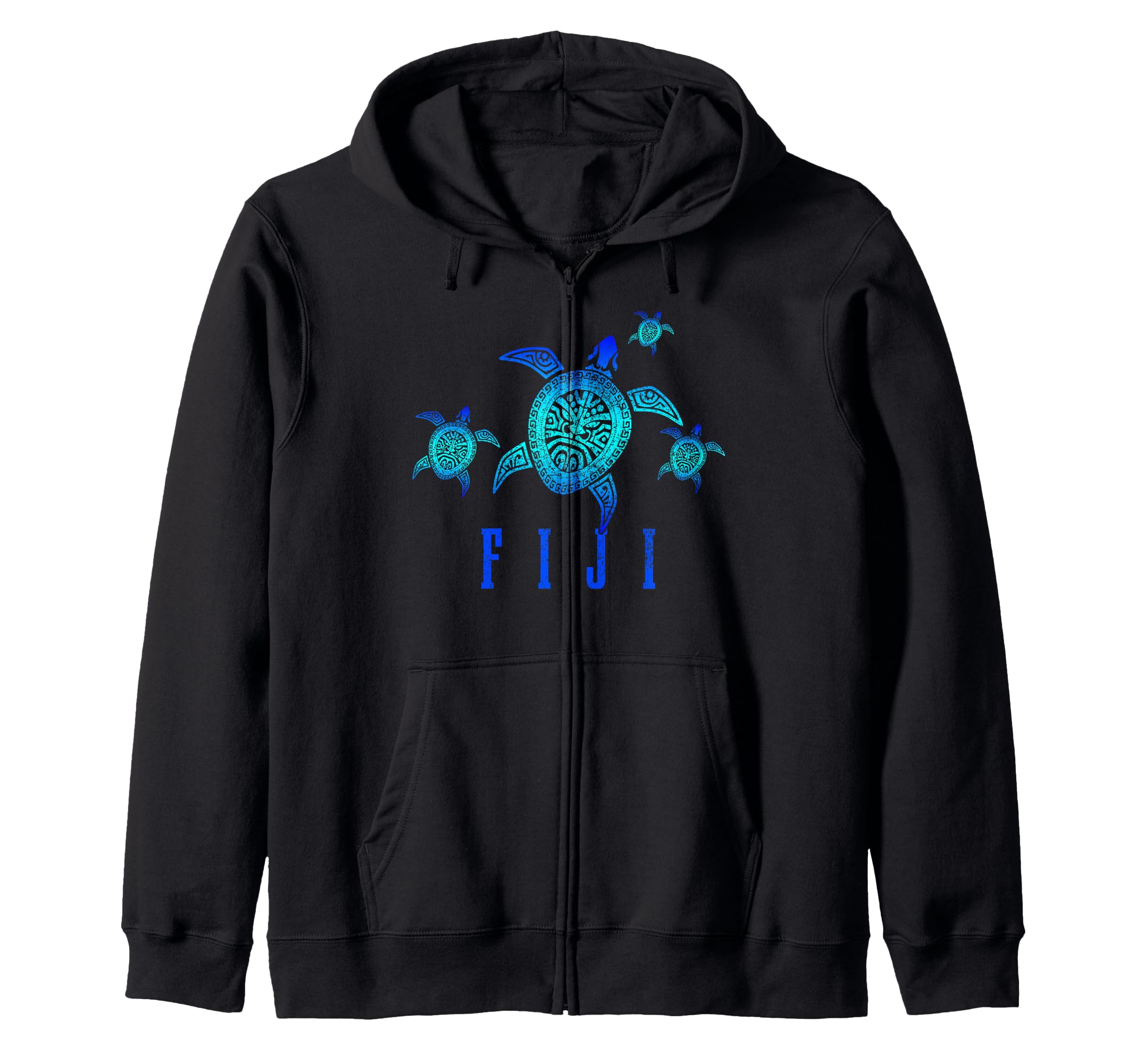Fiji Islands Turtle Diving Diver Zip Hoodie