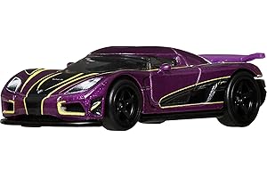 Hot Wheels Voiture jouet de collection Premium Car Culture, échelle 1:64 moulée sous pression Koenigsegg Agera R, véhicule à 