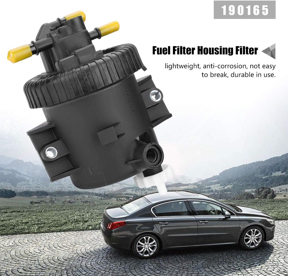 Fuel Filter Housing, KIMISS Fuel Filter Housing And Filter for XSARA PICASSO 2.0 HDi,206 306 307 806 2.0 HDi(Black) - Image 4