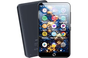 MECHEN 160GB MP3 Player with Bluetooth and WiFi, Android 13 OS MP3 & MP4 Players with 4" Touchscreen and Speaker,Music Player