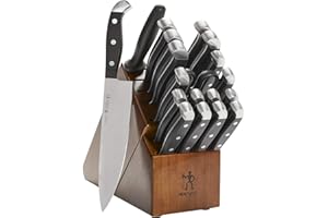 HENCKELS Premium Quality 20-Piece Statement Knife Set with Block, Razor-Sharp, German Engineered Knife Informed by Over 100 Y
