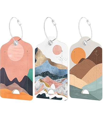 Identification Bagage 2 Étiquettes Bagage Cuir PU - Noir Et Blanc M/Mme, Rabat Confidentialité, Réglables étiquette Bagage Cuir