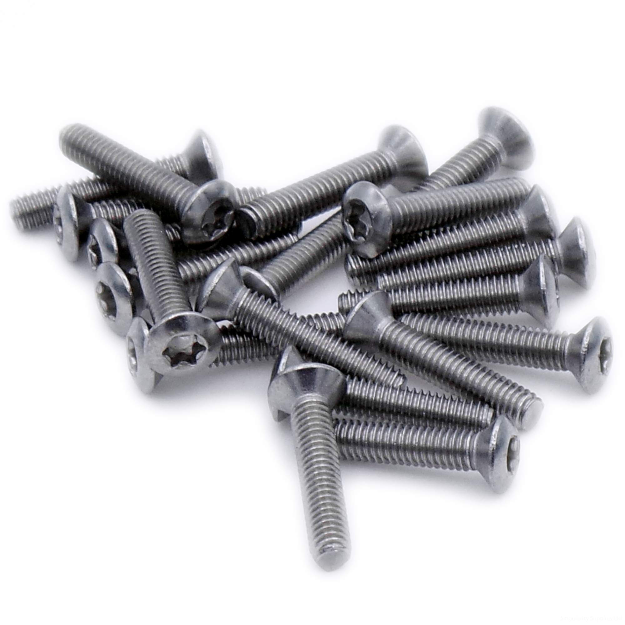 M6 (6mm x 18mm) TX Socket Raised Countersunk Machine Screw (Bolt) - Stainless Steel (A2) (Pack of 20)