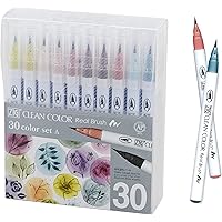 Amazon.com: Kuretake Zig Clean Color Real Brush 90 colors
