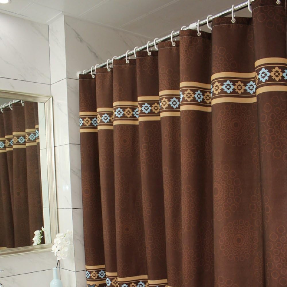 Blue Ufaitheart Bathroom Waterproof Fabric Bath Curtain Stall Shower Curtain 54 X 78 Inches Home Decorative Curtains Deep Gold Coffee Chocolate Brown Shower Curtain Sets