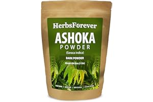 Herbsforever Ashoka Powder Saraca Indica Supports Female Reproductive System Non GMO, Vegan 454 GMS