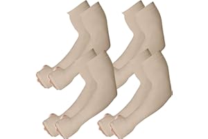 Kinwor Arm Sleeves for Men Women to Cover Arms with Thumb Holes, Sun UV Protection Arm Warmers, for Volleyball Football Golf