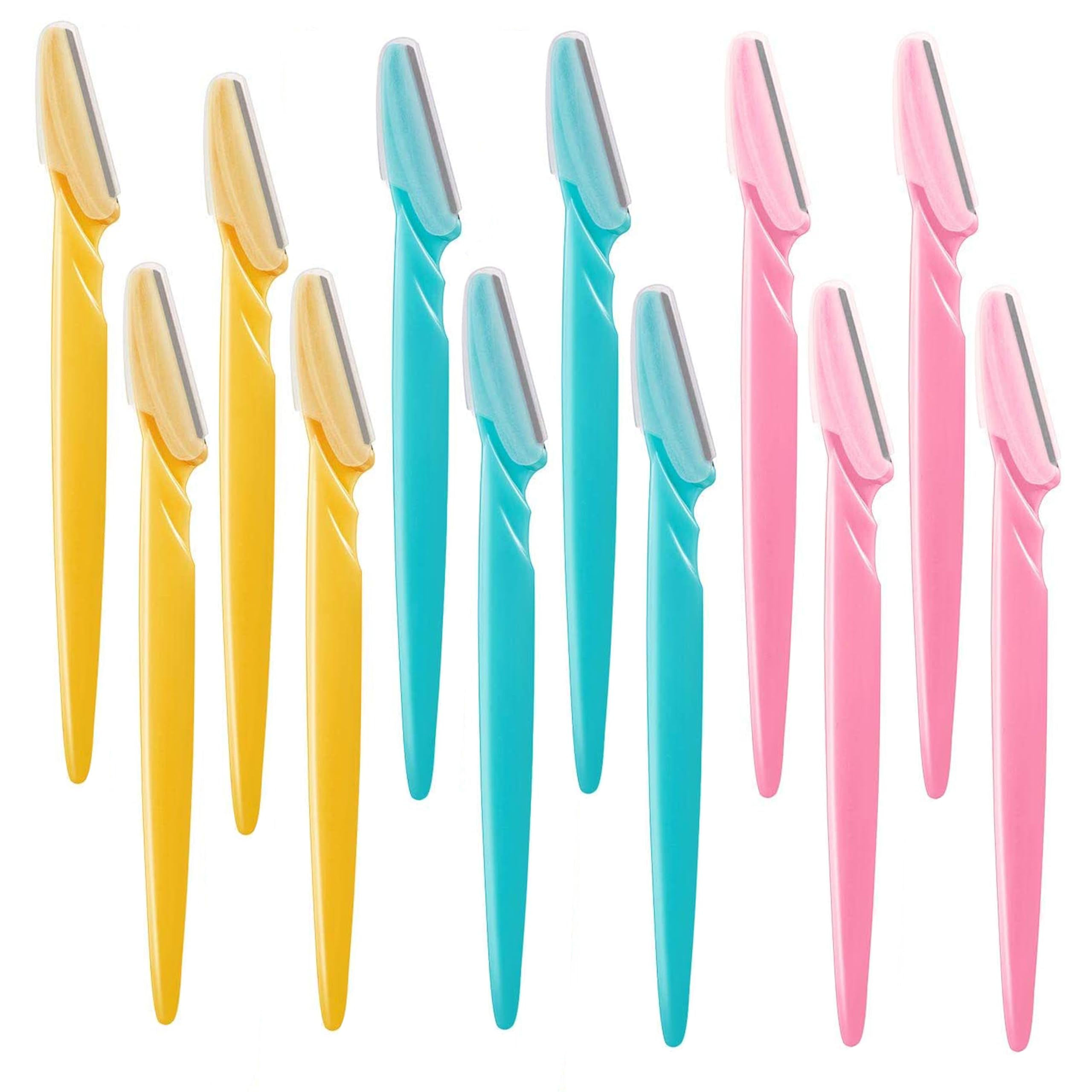 Inge 12 PCS Facial Razor | Eyebrow Razors | Face Razors | Dermaplane Blades for Face | Men and Women | Removes Peach Fuzz