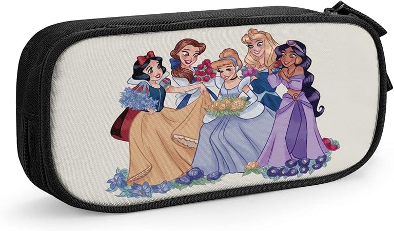 Amazon 白雪姫 シンデレラ ジャスミン ベル アリエル オーロラ姫 筆箱 ペンケース ペン袋 ペンポーチ 筆入 小物入れ 化粧ポーチ 収納ケース 中高校生 男女兼用 大容量 旅行用便利グッズ 文房具収納 入学 実用 文具収納 持ち運び便利zarker ジッパー おしゃれ ペン