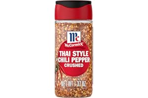 McCormick Thai Style Chili Pepper, Crushed, For Pasta, Stir-Fry, Salad Dressing, Marinade, Drunken Noodles, Pad Thai, and More, 1.37 oz