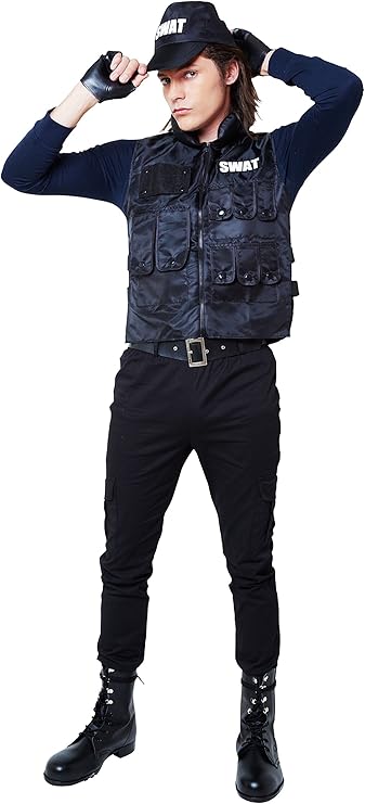 Amazon Party City Magicalbody コスプレ マジカルswat メンズ 黒 コスプレ 仮装 通販