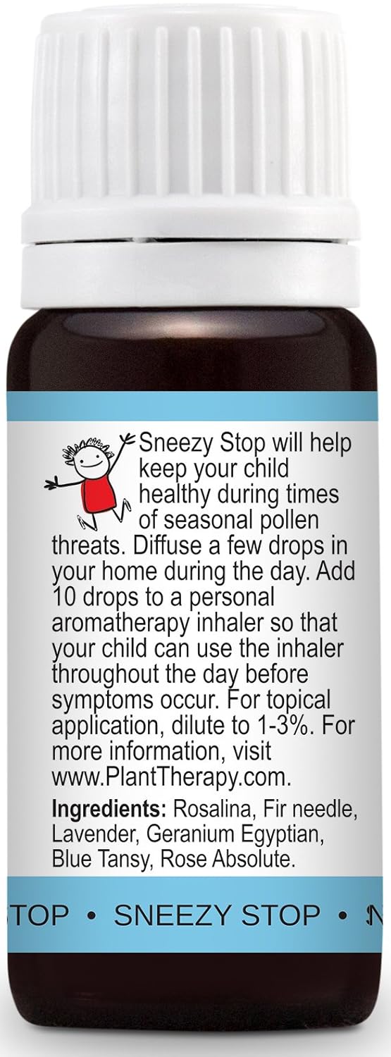 Plant Therapy KidSafe Sneezy Stop Synergy Essential Oil 10 mL (1/3 oz) 100% Pure, Undiluted, Therapeutic Grade : Beauty