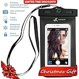 Voxkin PREMIUM QUALITY Universal Waterproof Case with COMPASS ✚ LANYARD - Best Water Proof, Dustproof, Snow proof Dry Bag for iPhone 6S, 6, 6 Plus, 5, Galaxy S6, S5, Note 4 or Any Cell Phones