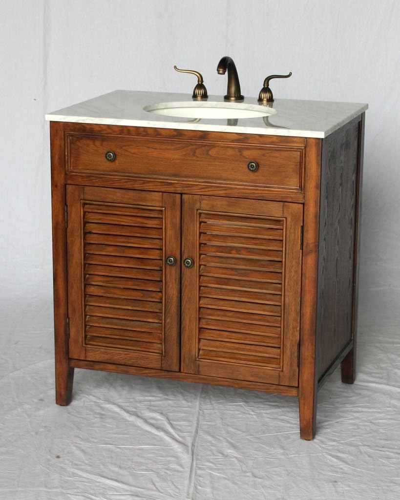 Amazon Com 32 Inch Cottage Style Single Sink Bathroom Vanity