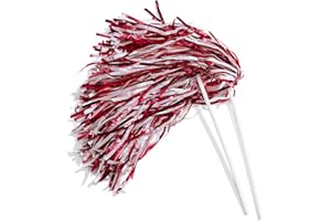 Anderson's Metallic Foil Textured School Spirit Shakers, Cheerleader Pom Poms, Football, Basketball, Homecoming Squad, Team, Party, Dance, Club, Performance, Fan Celebration Pack of 10