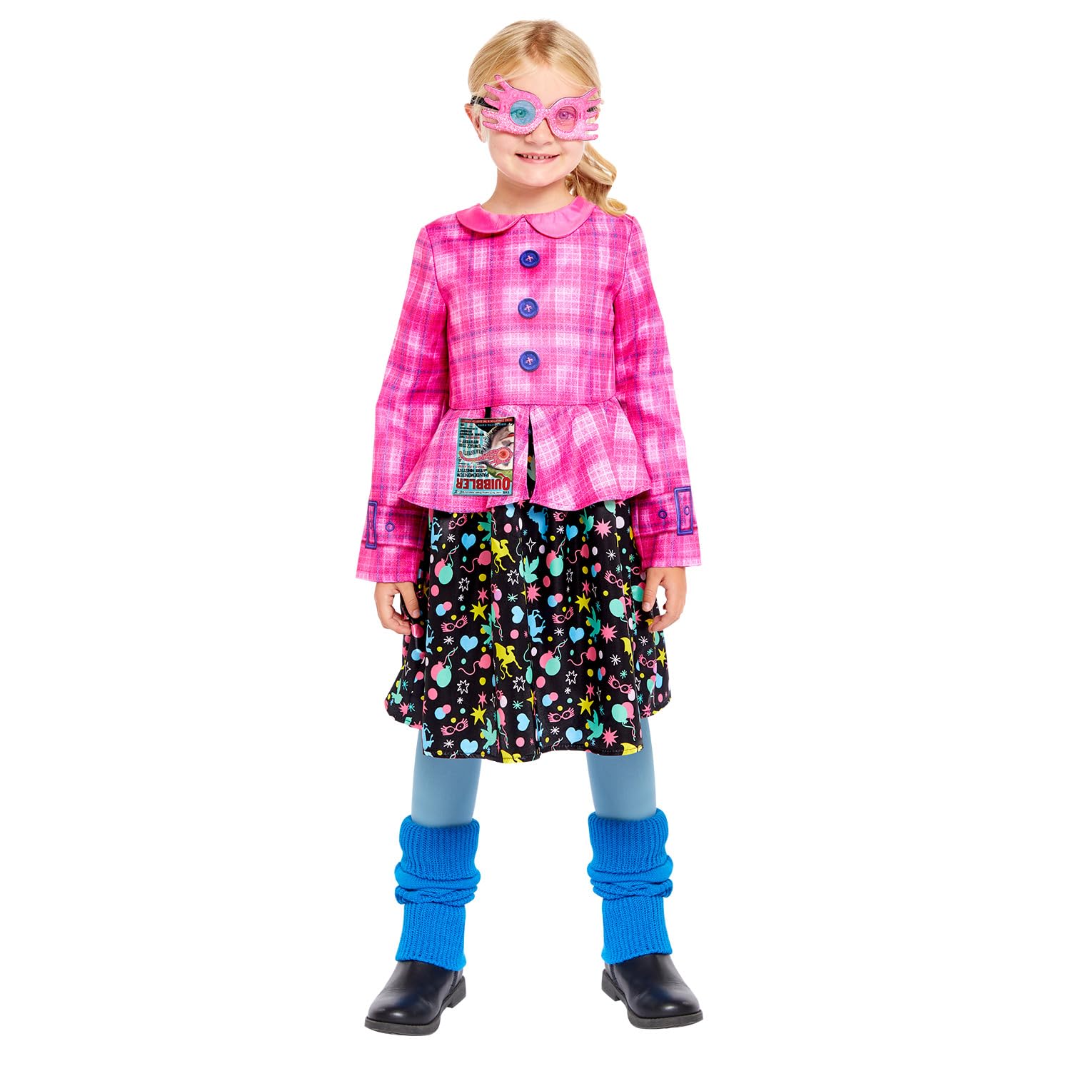 amscan 9918538 - Girls Officially Licensed Harry Potter Luna Lovegood Kids Fancy Dress Costume Age: 10-12yrs