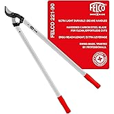 FELCO F221-90 Swiss Made Loppers for Gardening &ndash; 36" Lightweight Precision Loppers for Tree Trimming | Tree Branch Cutters | Tree Trimmer Tool with Curved Bypass Blade | I-Beam Handles | Orchard Reach