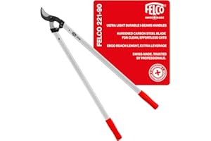 FELCO F221-90 Swiss Made Loppers for Gardening – 36" Lightweight Precision Loppers for Tree Trimming | Tree Branch Cutters | 