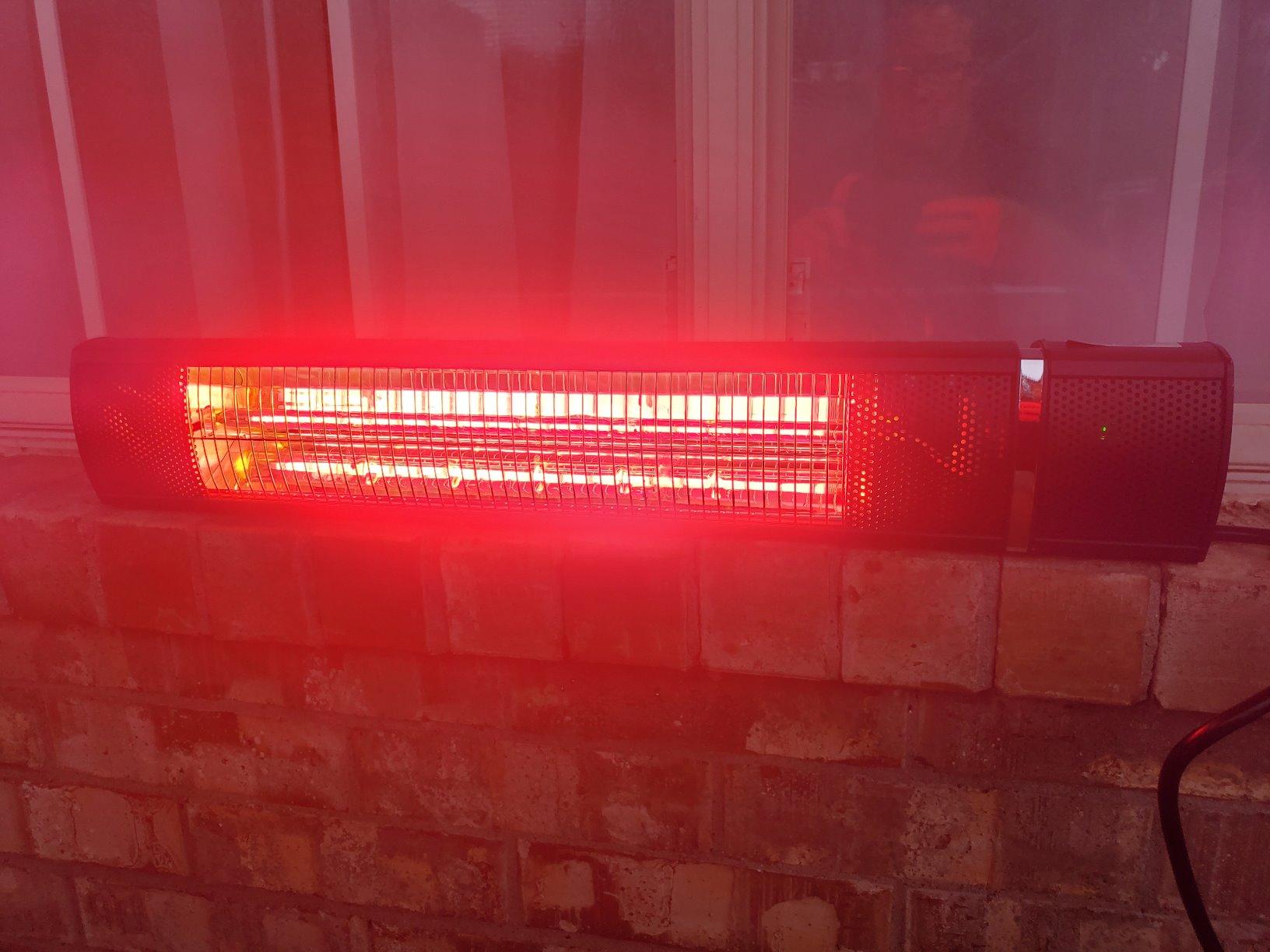 20/mo Finance Electric Patio Heater, 1500W Outdoor Heater [2022