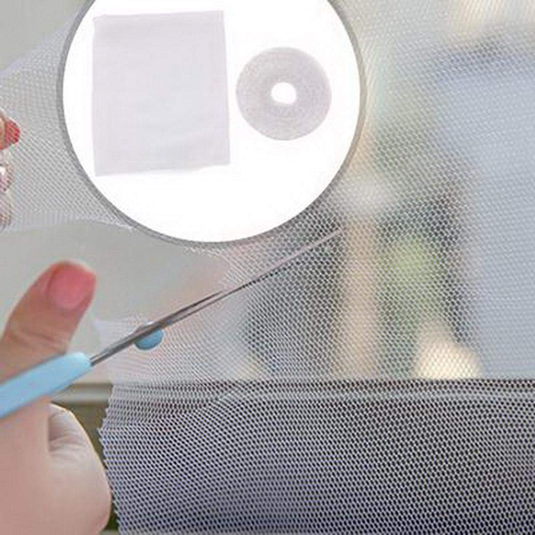 Foshin Home Clear Self-adhesive Window Screen Curtain Mesh Mosquito Net