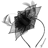 Fascinators Hats for Women Tea Party Hat with Feather Fascinator Hat Headband Derby Hats for Women Girls Tea Party