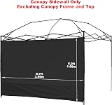 NINAT 3M Gazebo Sunwall Waterproof Sunshade Privacy Panel for Straight Leg view 2