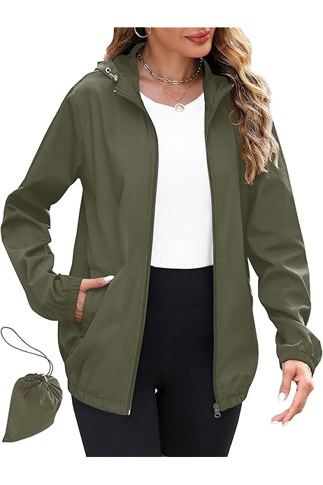 Impermeable Transpirable Chubasquero Verano Mujer Chubasquero