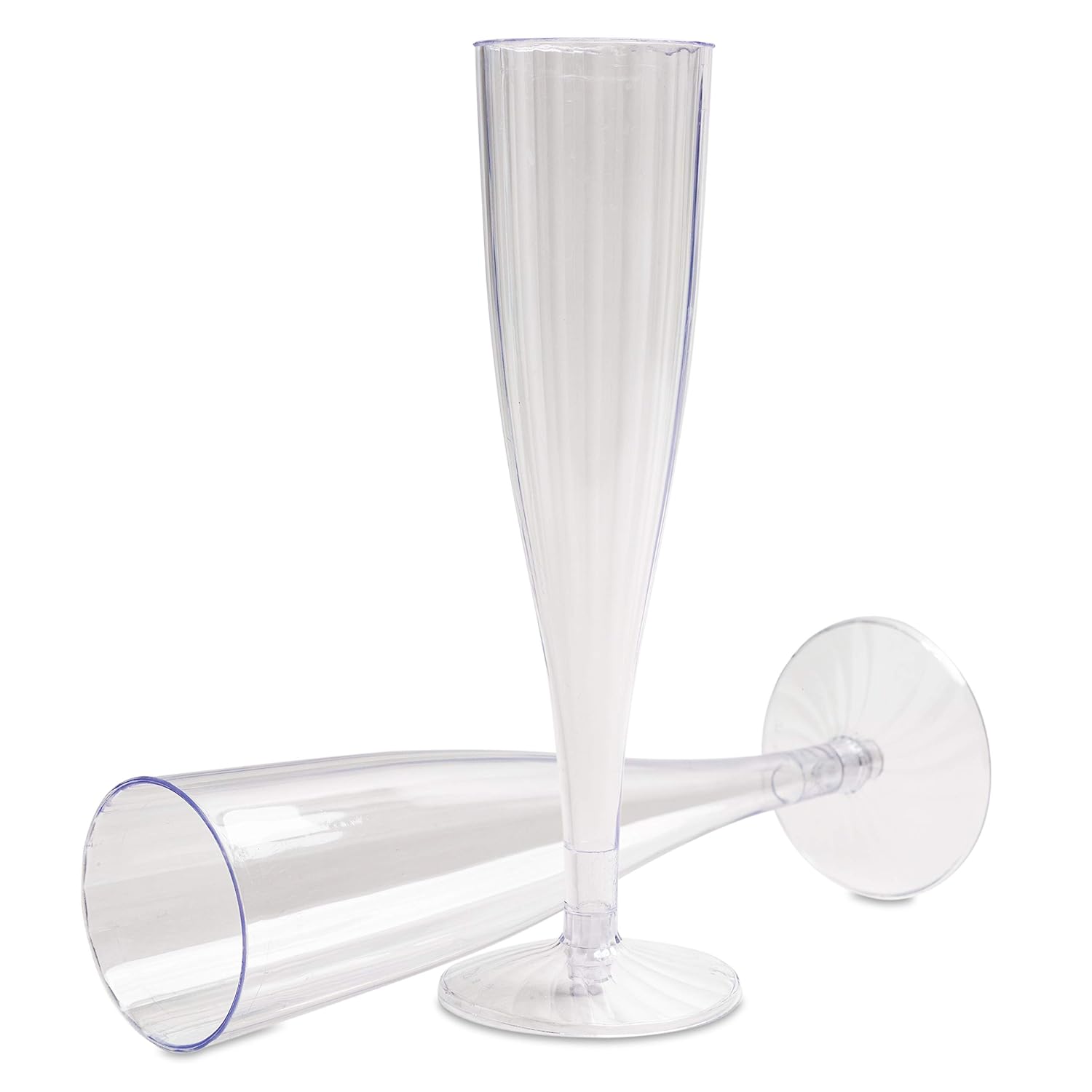 Platers 50 set Plastic Champagne Glasses Flutes for Martini Margarita