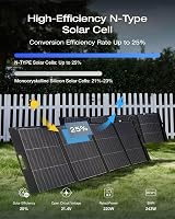 EF EcoFlow 220W Lightweight Solar Panel Bifacial N-Type 25% Efficiency IP68 view 2
