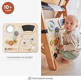 hauck Beta+ Dark Grey Wooden High Chair 6m-90kg with Wheels & Tray view 14
