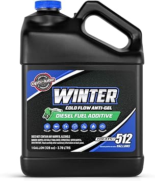 Amazon Com Opti Lube Winter Formula Anti Gel Diesel Fuel Additive Gallon 1 Gallon Treats 512 Gallons Automotive
