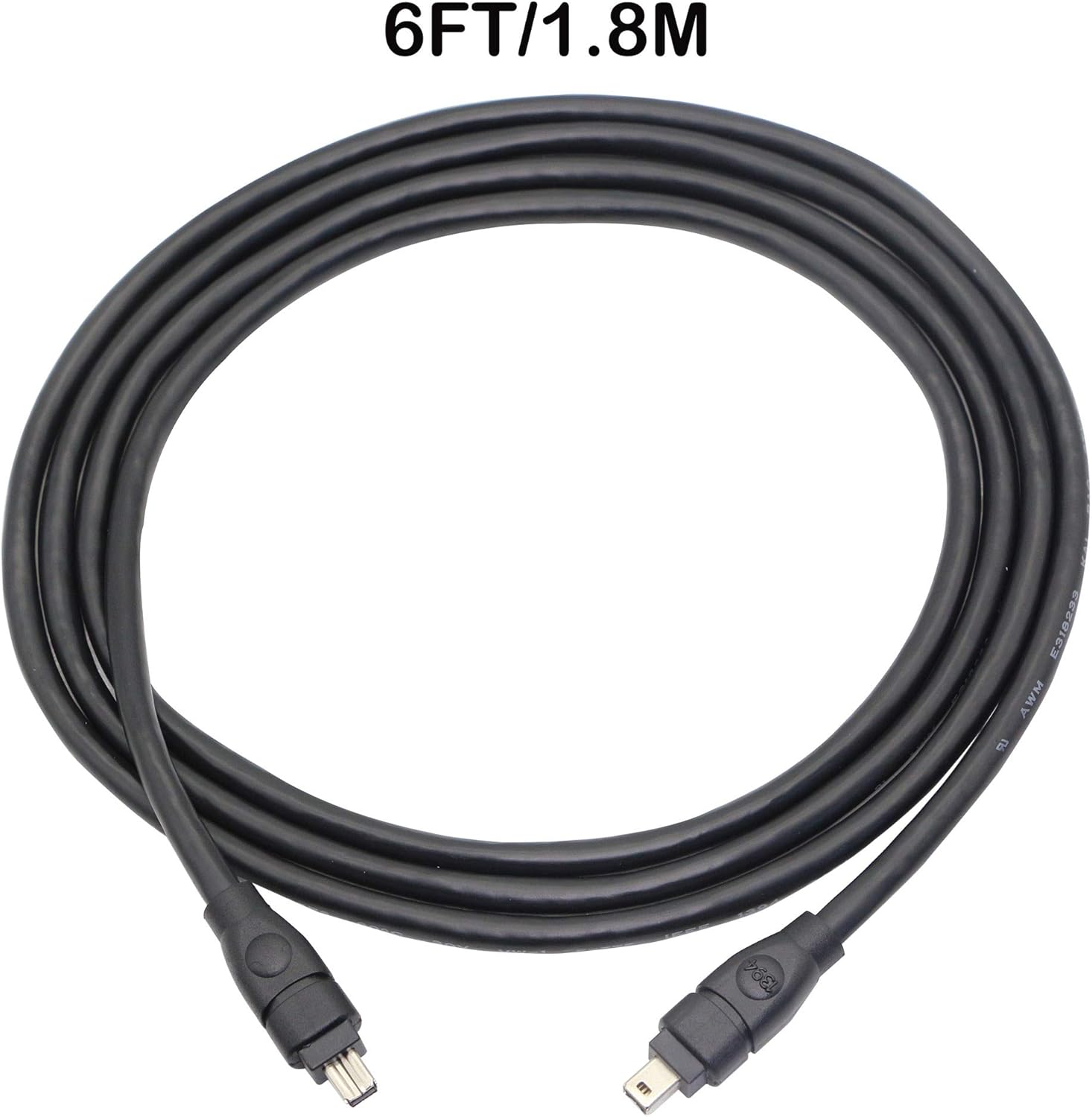 FireWire 400 Cable Cord 4 Pin to 4 Pin Male to Male iLink DV Cable Firewire 400 IEEE 1394 Cord for Computer Laptop PC to JVC Sony Camcorder - Image 3