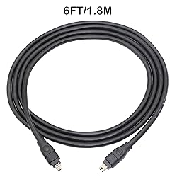 GINTOOYUN FireWire 400 Cable Cord 4 Pin to 4 Pin