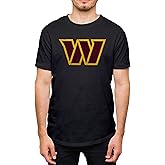 Hybrid Sports NFL - Washington Commanders - Distressed Team Logo - Men's and Women's Short Sleeve T-Shirt - Size Large … Black