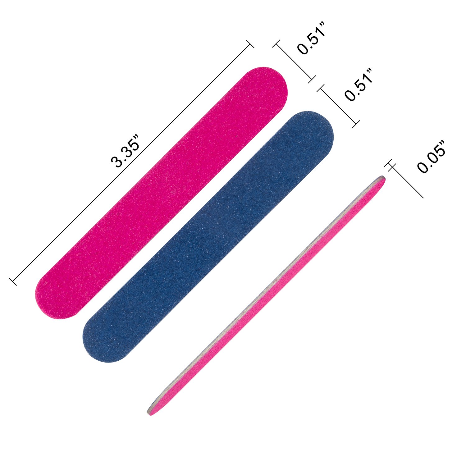 300 Pack Disposable Nail Files Double Sided Emery Boards Manicure Pedicure Tools - Home or Professional Boards Manicure Tools by waloden : Beauty
