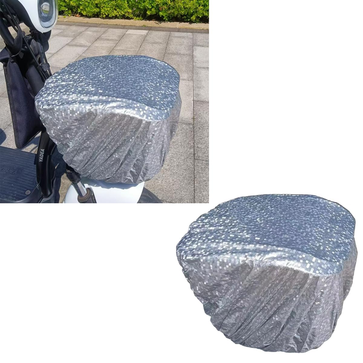 Photo 1 of YehVeh 2 Pack Bike Basket Rain Cover Lightweight Waterproof Liner Wrap Case for Bike Front Rear Baskets Rack Trunk Bag Electric Scooter Handlebar Cargo Grocery Storage Carrier Motorcycle Ebike