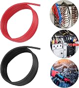 QWORK 8 AWG Silicone Wire 2x2.5m Red Black 1650 Strands Tinned Copper 600V 80A view 5