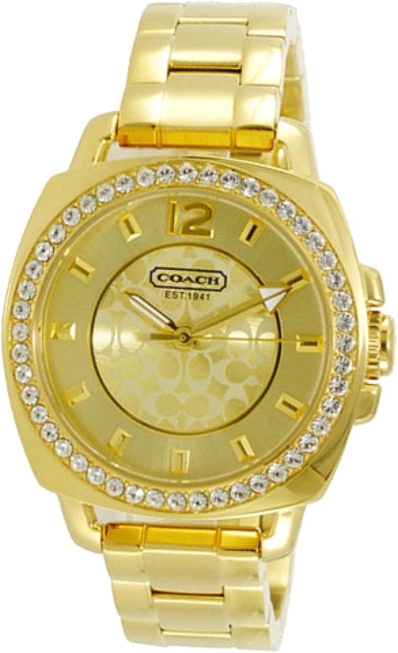 Coach Women's Boyfriend Watch Gold tone Watches