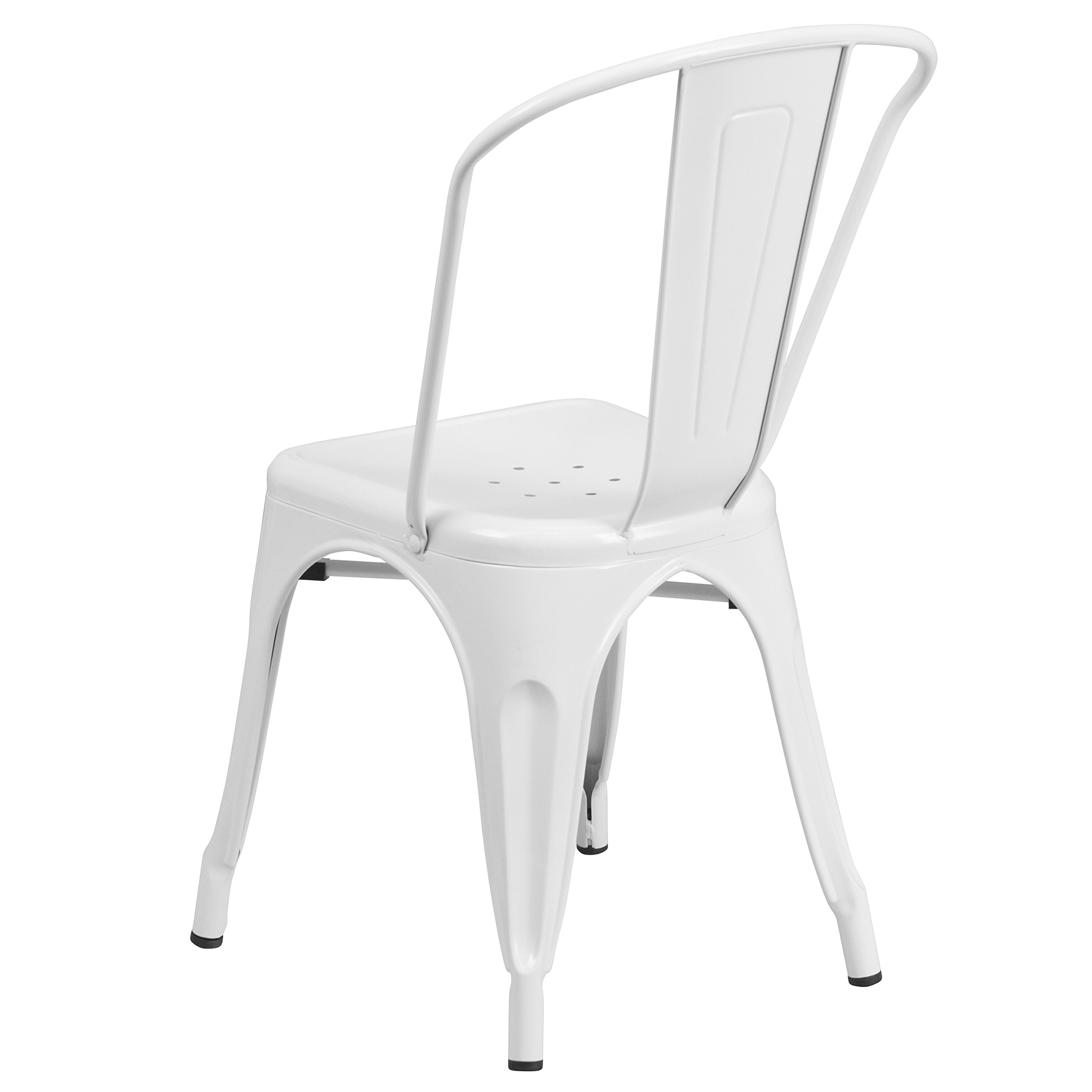 Flash Furniture Metal Chair, White