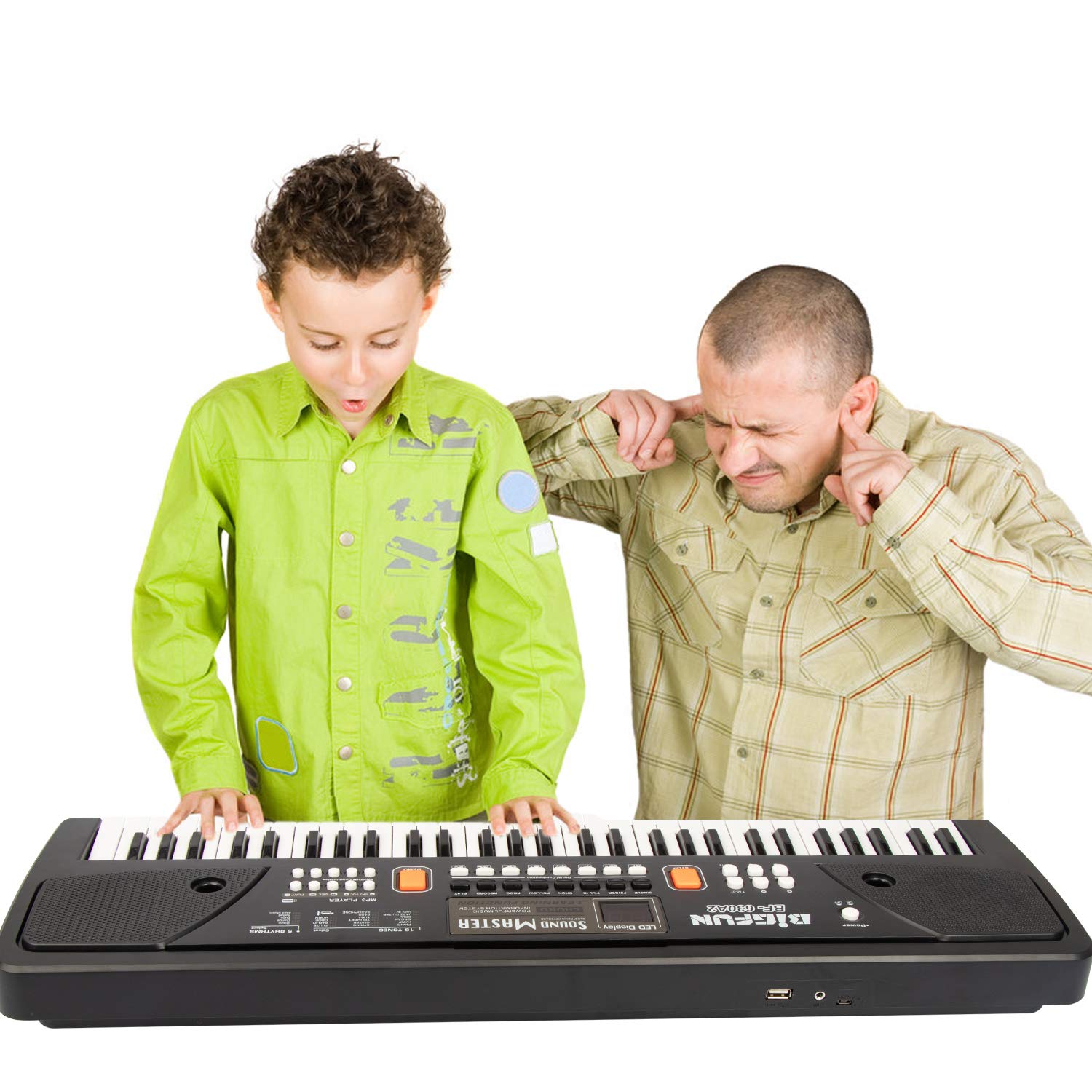 BIGFUN 61 Keys Multifunction Portable Electronic Kids Piano Musical ...